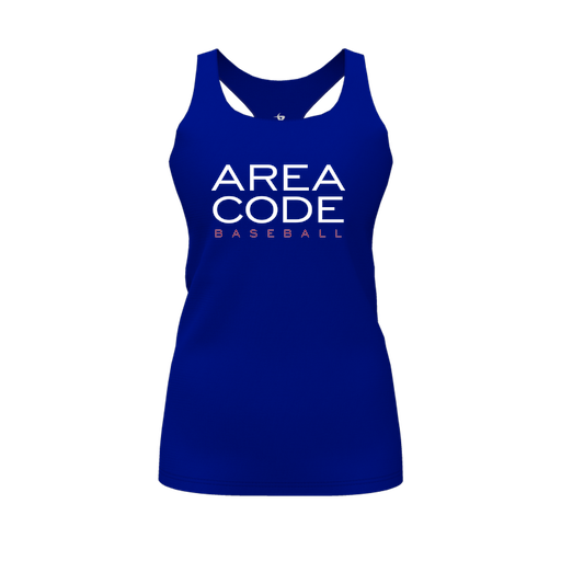 [CUS-DFW-RCBK-PER-RYL-FYS-LOGO2] Decker Racerback Tank Top (Female Youth S, Royal, Logo 2)