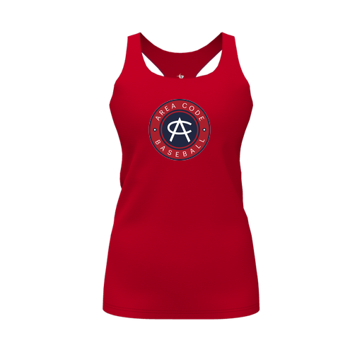 [CUS-DFW-RCBK-PER-RED-FYS-LOGO1] Decker Racerback Tank Top (Female Youth S, Red, Logo 1)