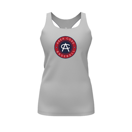 [CUS-DFW-RCBK-PER-GRY-FYS-LOGO1] Decker Racerback Tank Top (Female Youth S, Gray, Logo 1)