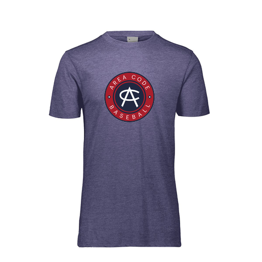 [FTSCUBNV-YS-LOGO1] Decker Youth Tri-Blend T-Shirt - Short Sleeve (Youth S, Navy, Logo 1)