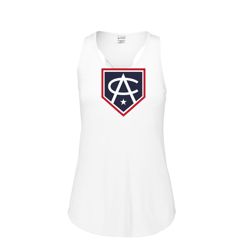 [FT0TUBWH-FAS-LOGO3] Ladies Tri Blend Tank Top (Female Adult S, White, Logo 3)