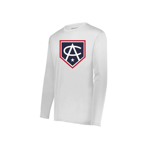 [222822.005.XS-LOGO3] Men's LS Smooth Sport Shirt (Adult XS, White, Logo 3)