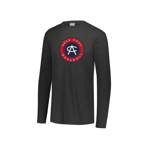 [FTLCUBBK-YS-LOGO1] Decker Youth Tri-Blend T-Shirt - Long Sleeve (Youth S, Black, Logo 1)