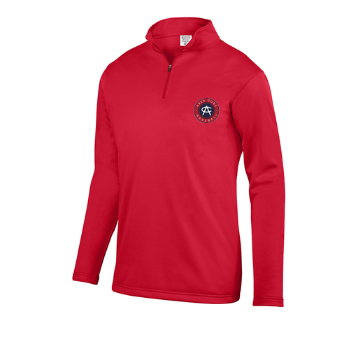 [5508.040.S-LOGO1] Decker Youth FlexFleece 1/4 Zip (Youth S, Red, Logo 1)